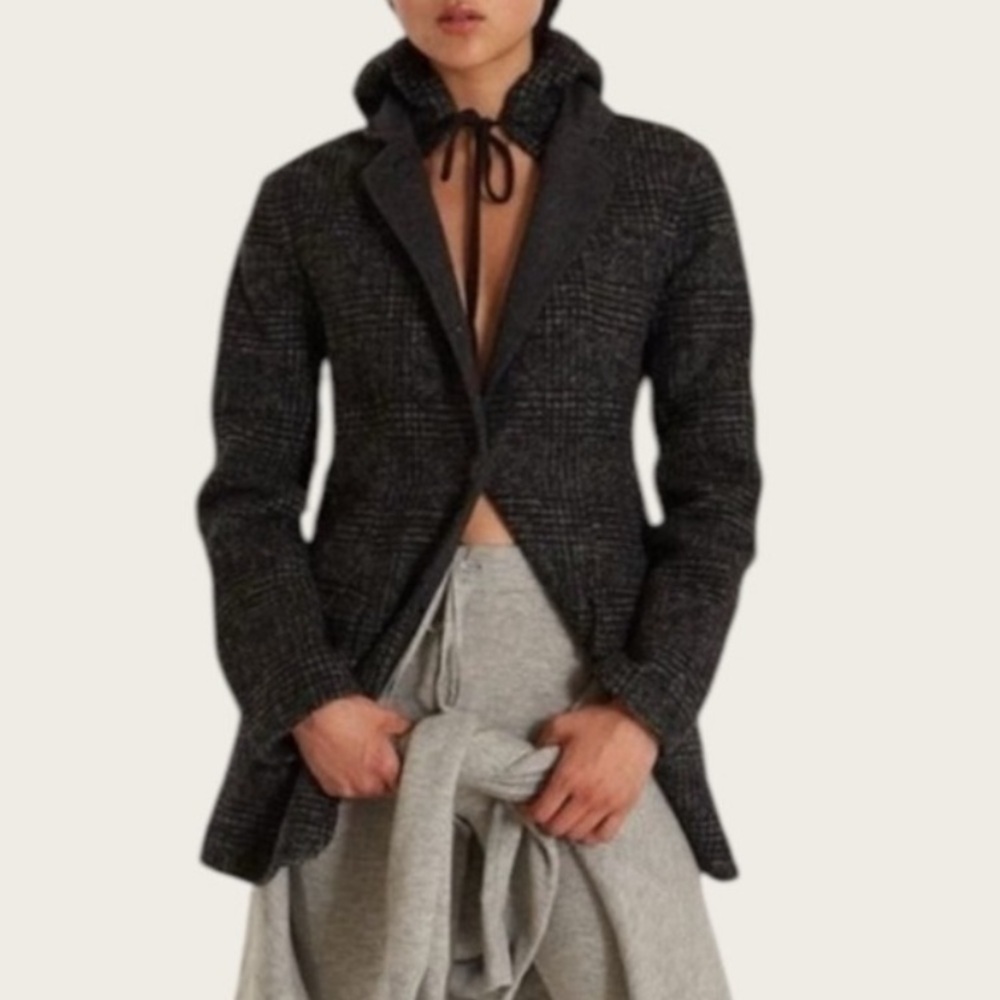Thakoon | Wool Blend Hooded Coat